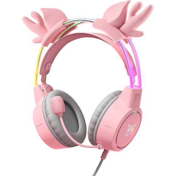 ONIKUMA ��������� Gaming X15Pro Deer Horns (���) - (X15 Pro Pink)