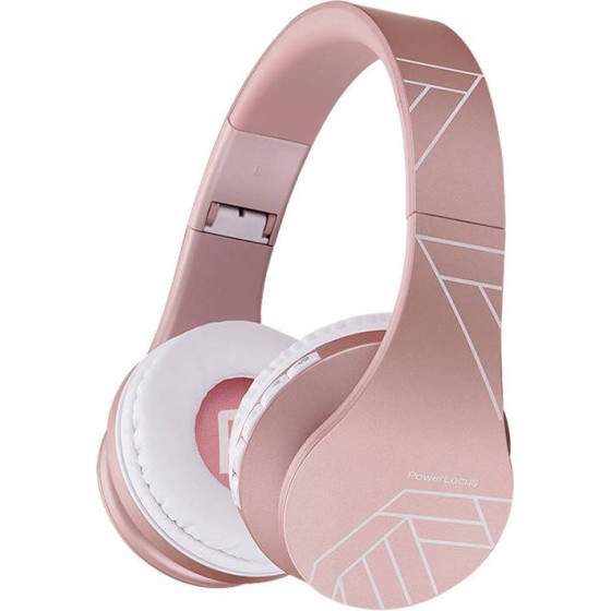 PowerLocus P1 LC wireless headphones (rose gold) - (pwl-p1-rosegoldlines)