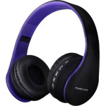 PowerLocus P1 wireless headphones (black and purple) - (pwl-p1-blackpurple)