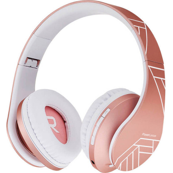 PowerLocus Wireless Headphones for kids P2 (rose gold) - (pwl-p2kids-rosegold)