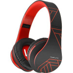 PowerLocus Wireless Headphones P2 (black-red) - (pwl-p2-blackred)