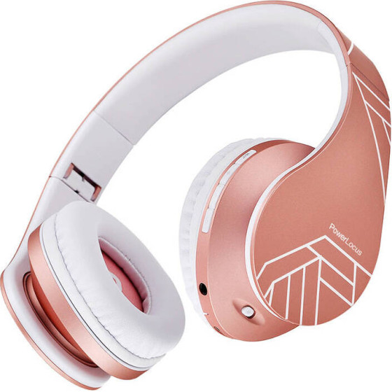 PowerLocus Wireless Headphones P2 (rose gold) - (pwl-p2-rosegoldlines)