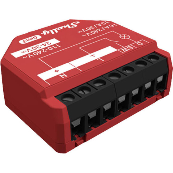 Shelly 1PM Gen3 Controller, WiFi/Bluetooth - (1PMGen3)