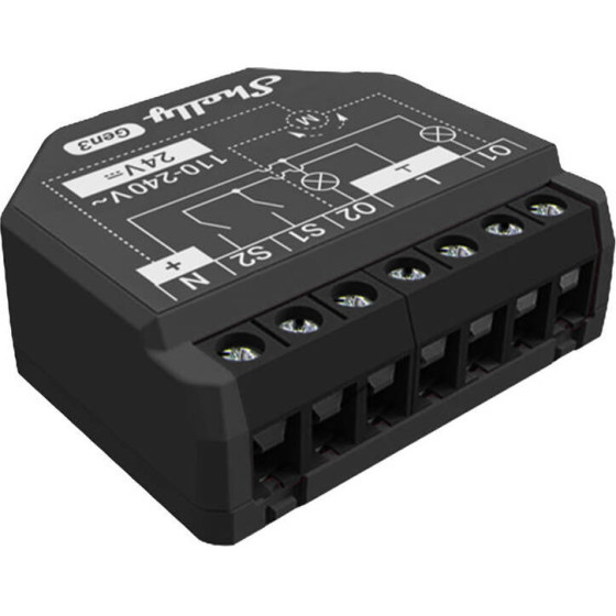 Shelly 2PM Gen3 2-channel Controller, WiFi/Bluetooth (energy measurement) - (2PMgen3)