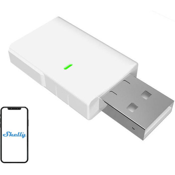 Shelly BLU Gateway, WiFi/Bluetooth (USB-A) - (BLUGateway)