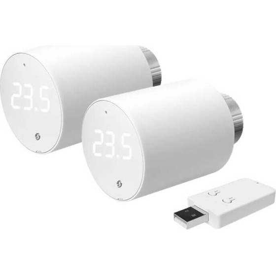 Shelly BLU TRV Thermostatic head, WiFi/Bluetooth (2 pieces with control unit) - (TRVBLU2-pack)