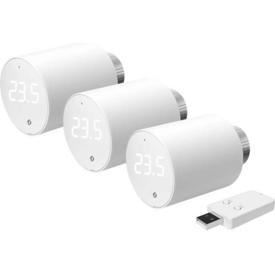 Shelly BLU TRV Thermostatic head, WiFi/Bluetooth (3 pieces with control unit) - (TRV3-pack)