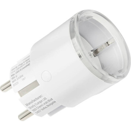 Shelly Plug S MTR Gen3 Smart Outlet (White) - (PlugSMTRgen3)