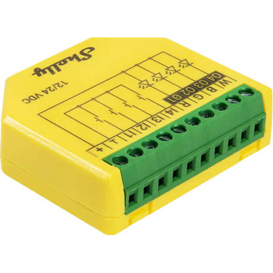 Shelly Plus RGBW PM LED Strip Controller, WiFi/Bluetooth - (PlusRGBWPM)