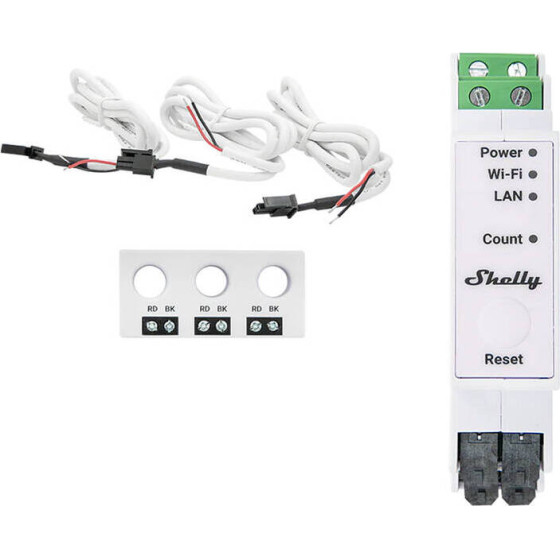 Shelly Pro 3EM-3CT63 WIFI 1/3-way �������� ����������� ��������� - (Pro3EM3CT63)