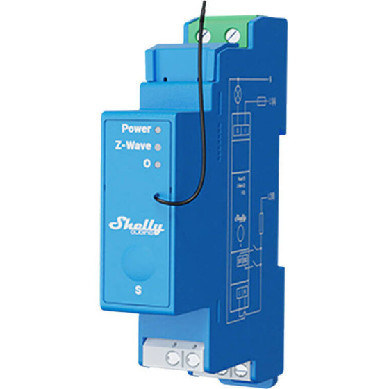 Shelly Qubino Pro 1 DIN rail Relay, 1-channel, Z-Wave - (WavePro1)