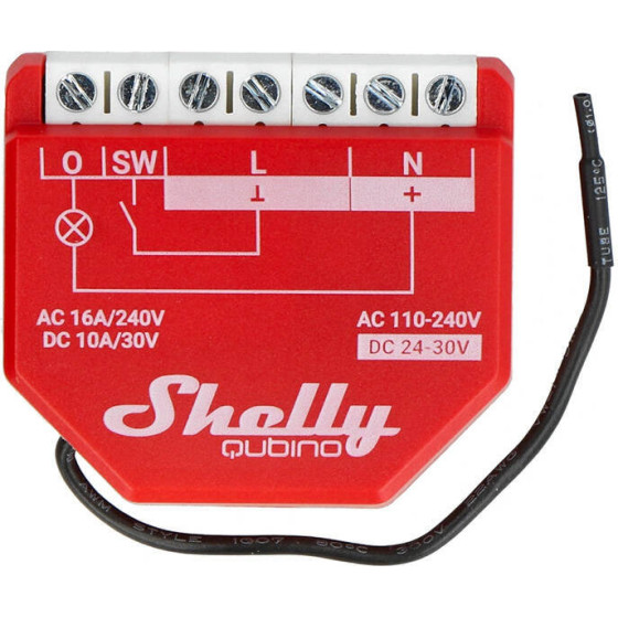 Shelly Qubino Wave1PM Controller, 1-channel, Z-Wave (Power measurement) - (QubinoWave1PM)