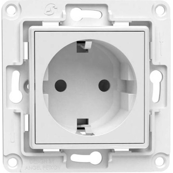 Shelly Wall Socket (White) - (WallsocketWhite)
