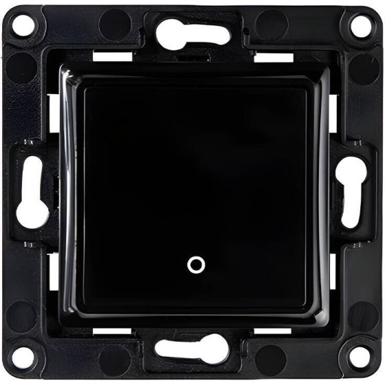 Shelly wall switch 1 button (Black) - (Wallswitch1Black)