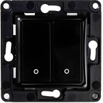 Shelly wall switch 2 button (Black) - (Wallswitch2Black)