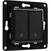 Shelly wall switch 2 button (Black) - (Wallswitch2Black)