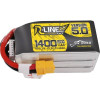 Tattu Battery R-Line 5.0 1400mAh 22.2V 150C 6S1P XT60 - (TAA14006S15X6)