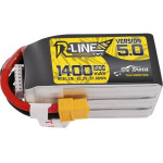 Tattu Battery R-Line 5.0 1400mAh 22.2V 150C 6S1P XT60 - (TAA14006S15X6)