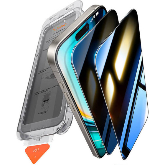 Torras Install Master Privacy Glass for iPhone 16 Plus - (X00FX1563)