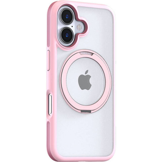 Torras Ostand R Fusion Case for iPhone 16 (Pink) - (X00FX1869)