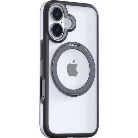 Torras Ostand R Fusion Case for iPhone 16 Plus (Black) - (X00FX1878)