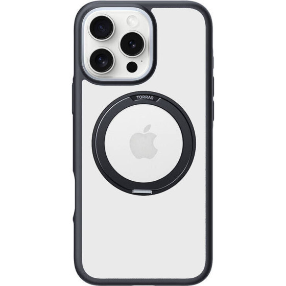 Torras Ostand R Fusion Case for iPhone 16 Pro Max (Black) - (X00FX1888)