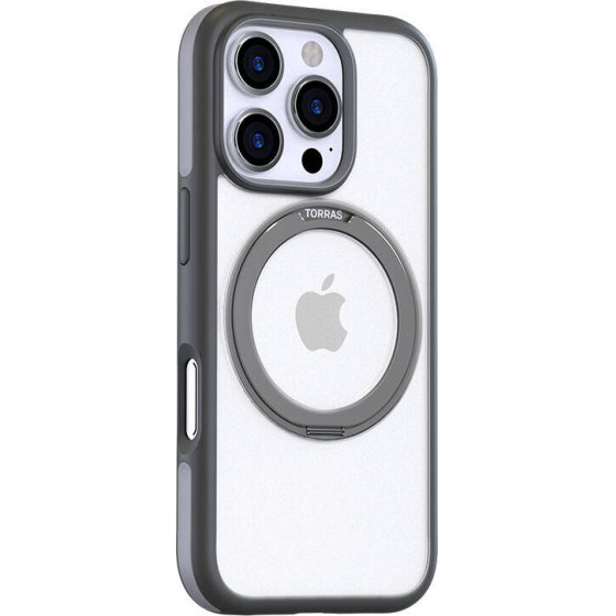 Torras Ostand R Fusion Case for iPhone 16 Pro Max (Gray) - (X00FX1885)