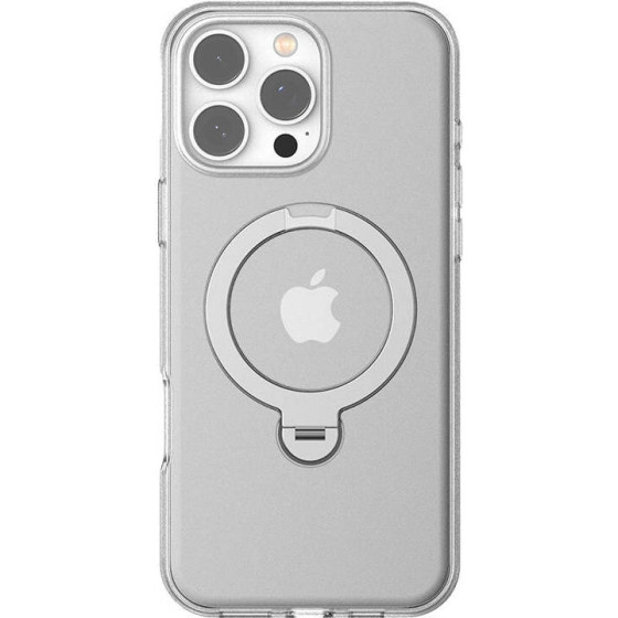 Torras Ostand Spin Series Case for iPhone 16 Pro (Transparent) - (X00FX1986)