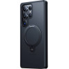 Torras Ostand Spin Series Phone Case for Samsung S25 Ultra (black) - (X00FX2213)