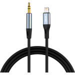 Vipfan Cable VFAN Lightning to mini jack 3.5mm AUX, 1m (gray) - (L05)