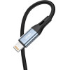 Vipfan Cable VFAN Lightning to mini jack 3.5mm AUX, 1m (gray) - (L05)