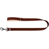 Waudog natural leather dog leash 14 mm wide, 122 cm long brown - (08136)