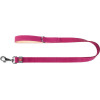 Waudog natural leather dog leash 20 mm wide, 122 cm long pink - (08147)