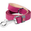 Waudog natural leather dog leash 25 mm wide, 122 cm long pink - (08157)