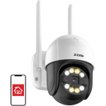 ZOSI ������ ���������� �������������� IP C289 WiFi Pan Tilt 3MP IP66 �� ����� microSD 32GB (�����) - (C289+32GB Card)