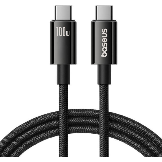 Baseus Cable USB Tungsten Gold USB-C to USB-C 100W 1,5m (black) - (P10319800111-00)