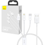 Baseus ������� 3��1 USB �� USB-C/Lightning/MicroUSB Superior Data, 3.5A, 0.5m (�����) - (P10320105221-01)