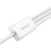 Baseus ������� 3��1 USB �� USB-C/Lightning/MicroUSB Superior Data, 3.5A, 0.5m (�����) - (P10320105221-01)