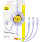 Baseus ������� 3��1 USB �� USB-C/MicroUSB/Lightning, 3.5A, 1.1m (����) - (P10362900511-00)