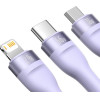 Baseus ������� USB 3��1 Flash II Series, USB-C+MicroUSB+Lightning, 66W, 1.2m (Mo�) - (CASS040005)