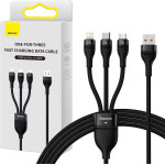 Baseus ������� USB 3��1 Flash Series 2, USB-C/MicroUSB/Lightning, 66W, 1.2m (�����) - (CASS040001)