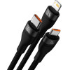 Baseus ������� USB 3��1 Flash Series 2, USB-C/MicroUSB/Lightning, 66W, 1.2m (�����) - (CASS040001)