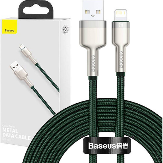 Baseus ������� USB �� Lightning Cafule, 2.4A, 2m (�������) - (CALJK-B06)