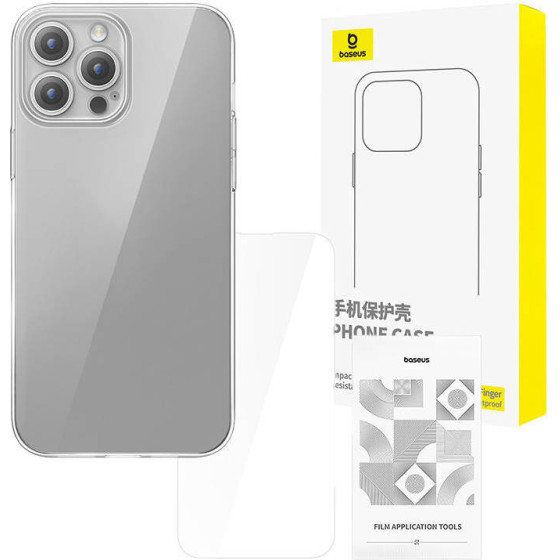 Baseus ���� ��� iPhone 15 Pro ��� ������������� ������ Tempered Glass (��������) - (P60115400201-02)
