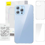 Baseus ���� Crystal Clear ��� 13 iPhone Pro Max + ������������� ������ Tempered Glass (��������) - (ARSJ000802)