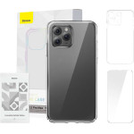 Baseus ���� Crystal Series ��� iPhone 11 Pro Max + ������������� ������ Tempered Glass (��������) - (ARSJ000202)