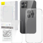 Baseus ���� ��� ������������� ������ Tempered Glass Corning ��� iPhone 12 (��������) - (P60112200201-00)