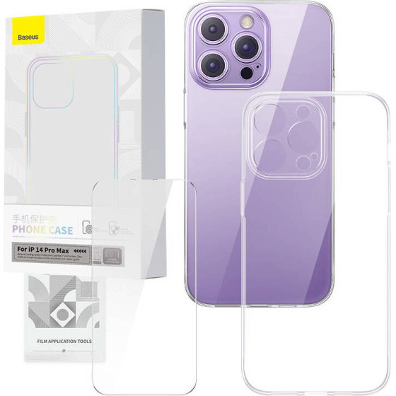 Baseus ���� ��� ������������� ������ Tempered Glass Corning ��� iPhone 14 Pro Max (��������) - (P60112202201-03)