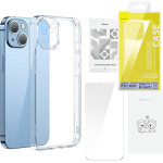 Baseus ���� SuperCeramic ��� ������������� ������ Temperred Glass ��� iPhone 14 Plus (��������) - (ARCJ010002)