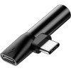 Baseus ����������� ���� USB-C �� Mini Jack 3.5mm + USB-C (�����) - (CATL41-01)